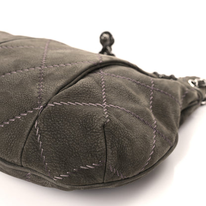 Chanel Suede Ultimate Stitch Hobo Grey 9 of 10