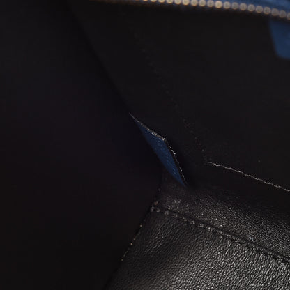 Celine Smooth Calfskin Nano Luggage Ocean Blue 7 of 9