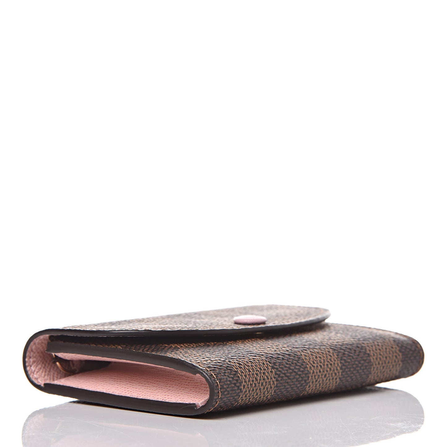 Damier Ebene Rosalie Coin Purse Rose Ballerine