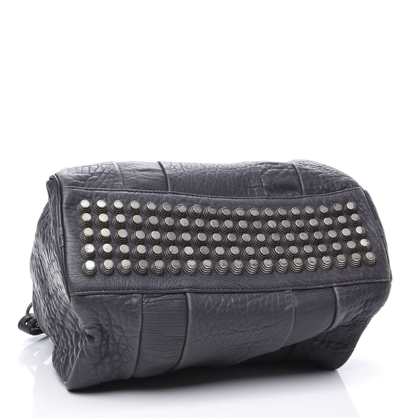 Pebbled Lambskin Rocco Tundra Silver Hardware