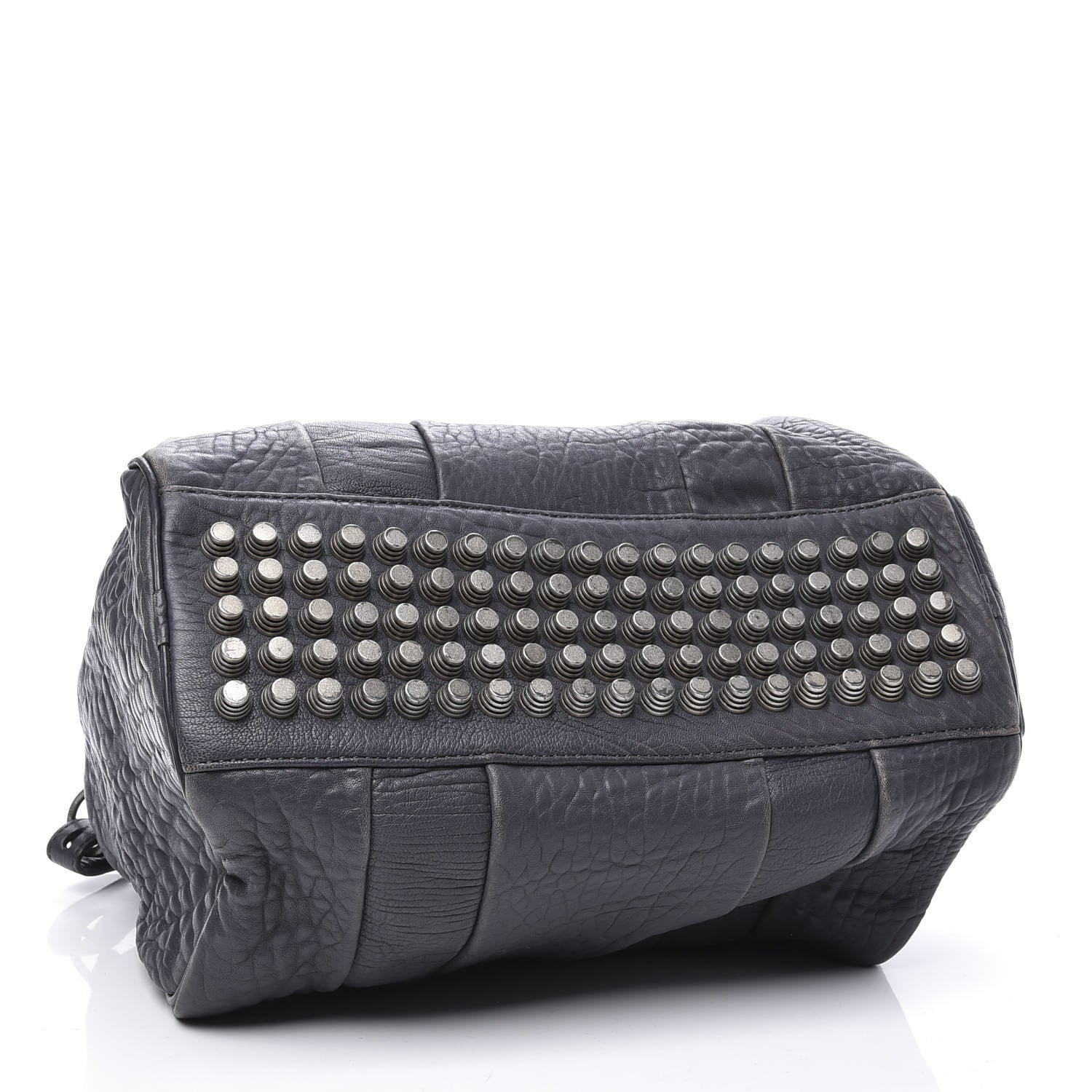 Alexander Wang Pebbled Lambskin Rocco Tundra Silver Hardware 3 of 10