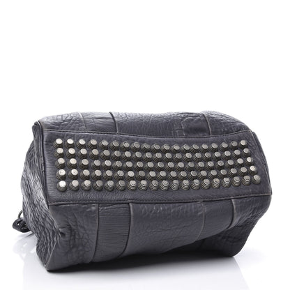 Alexander Wang Pebbled Lambskin Rocco Tundra Silver Hardware 3 of 10