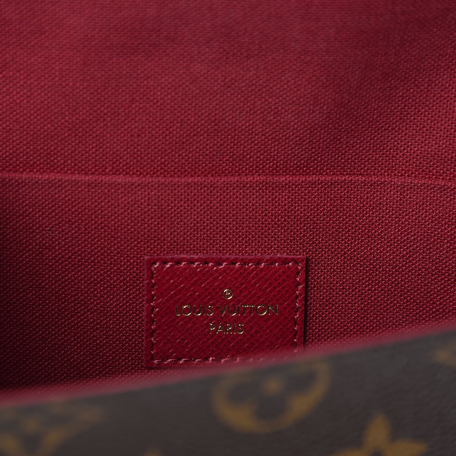 Louis Vuitton Monogram Pochette Felicie Chain Wallet Fuchsia 8 of 11