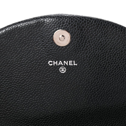 Chanel Caviar Half Moon Wallet On Chain WOC Black 6 of 11
