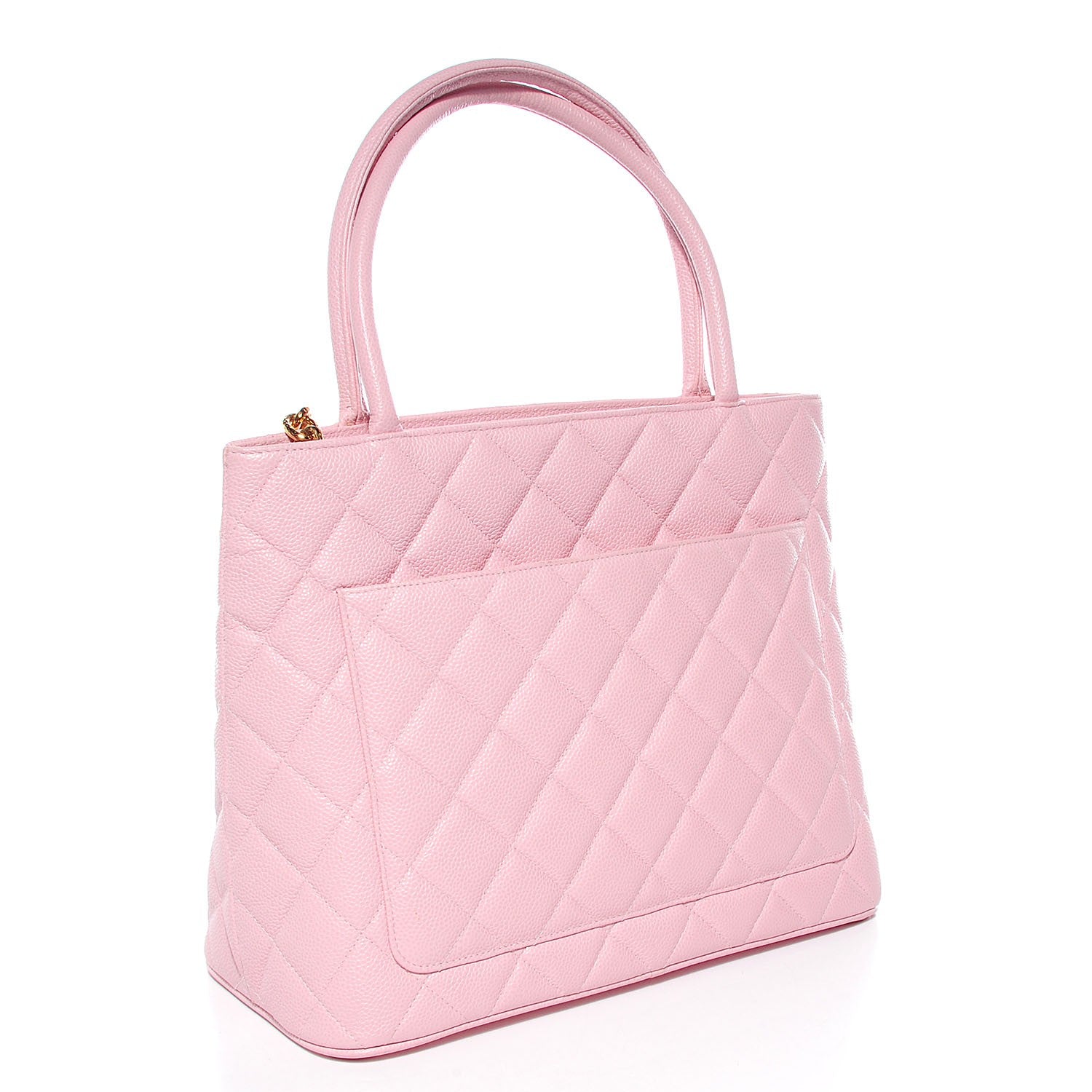 Chanel Caviar Medallion CC Tote Light Pink 3 of 7