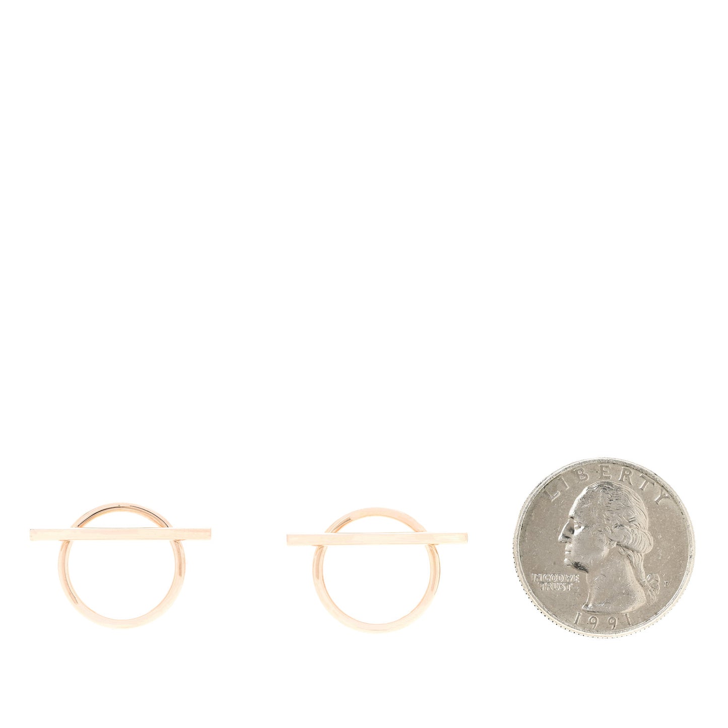 18K Rose Gold MM Echappee Earrings