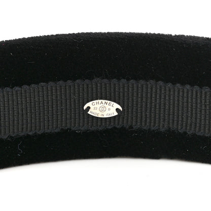 Chanel Velvet CC Headband Black 6 of 7