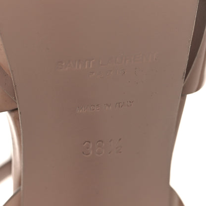 Saint Laurent Patent Tribute 105 Platform Sandals 38.5 Nude Powder 7 of 10