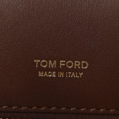 Tom Ford Suede Mini T Clasp Tara Crossbody Bag Tobacco 7 of 8