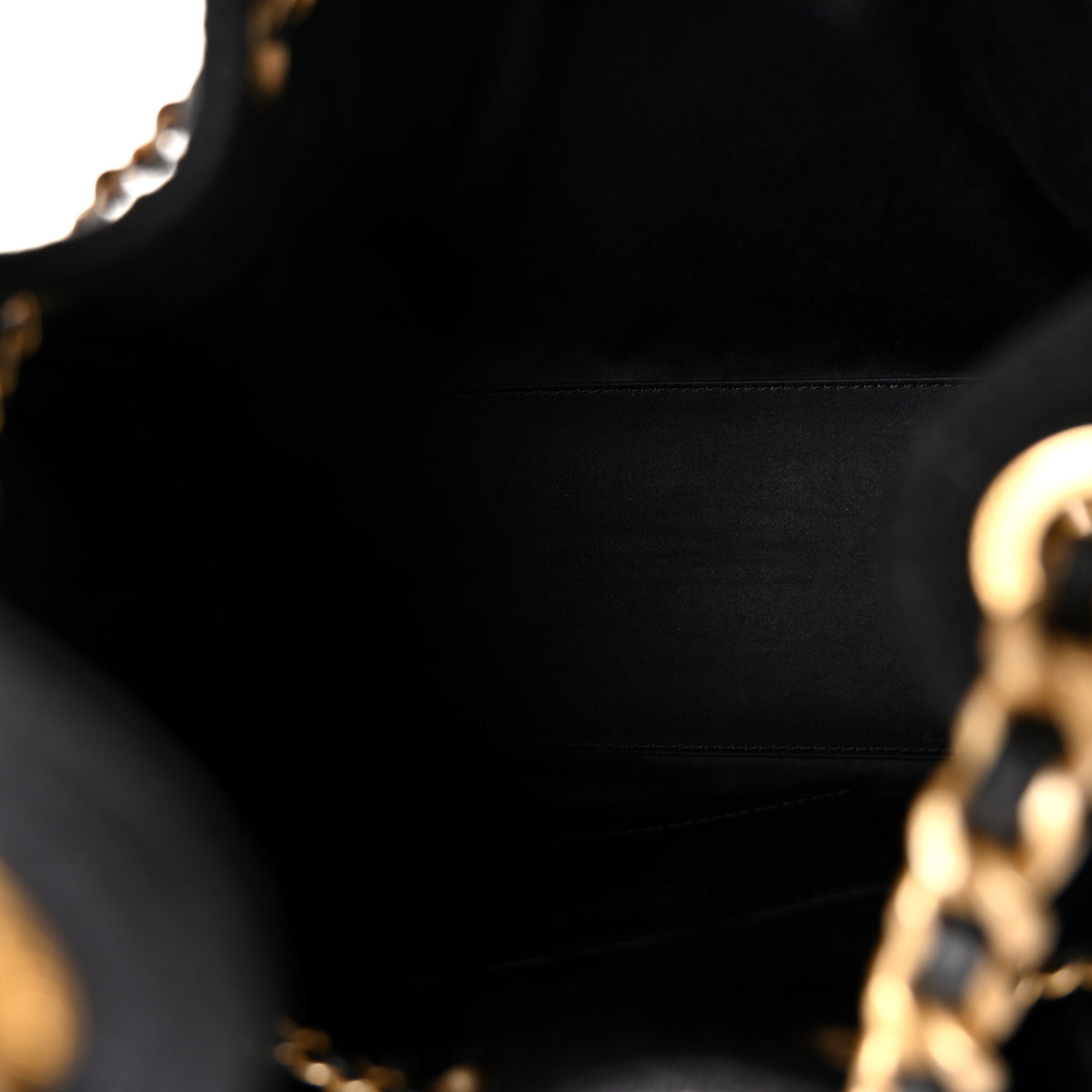 Chanel Washed Denim Quilted Small Chanel 25 Handbag Black 5 of 10