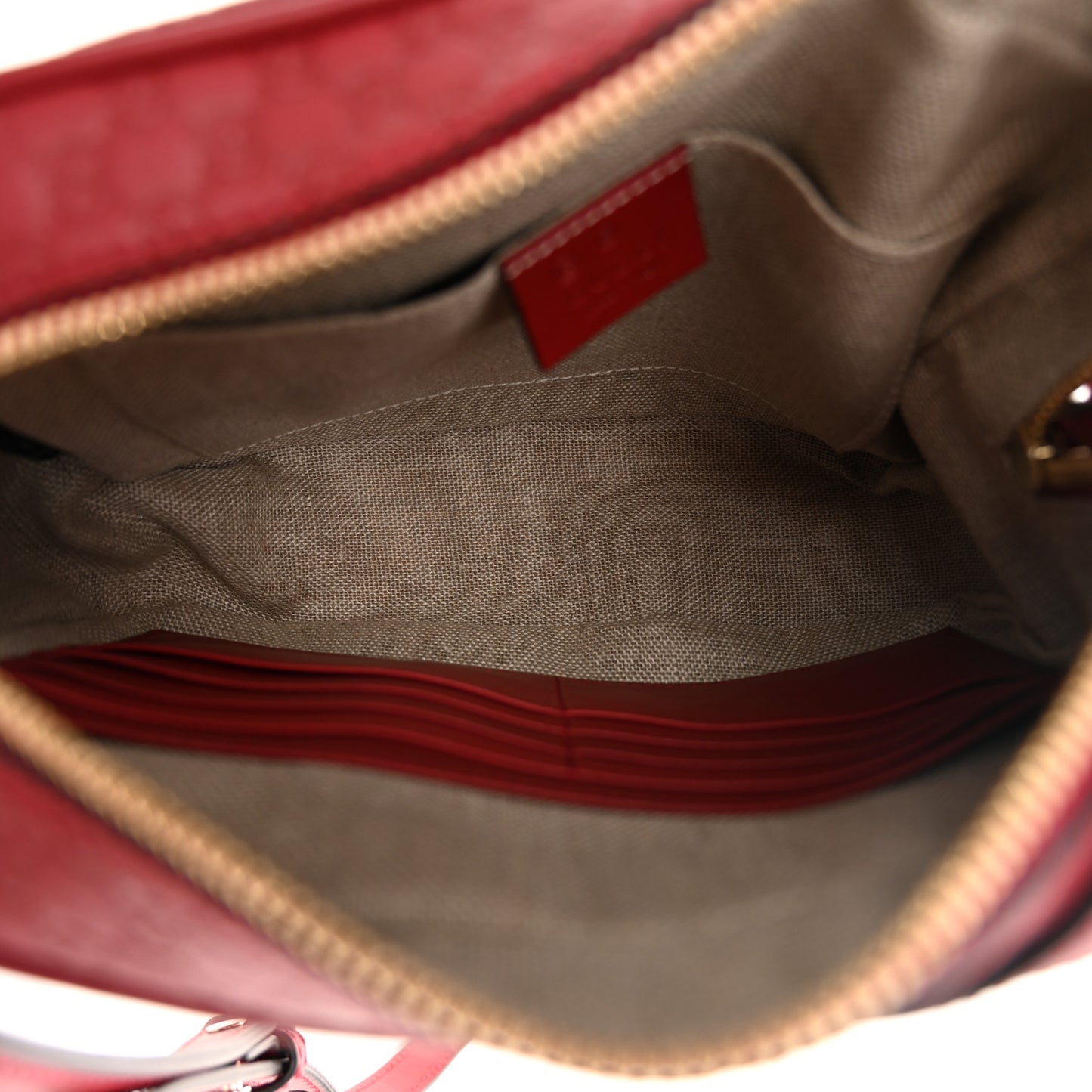 Microguccissima Mini Bree Messenger Bag Red