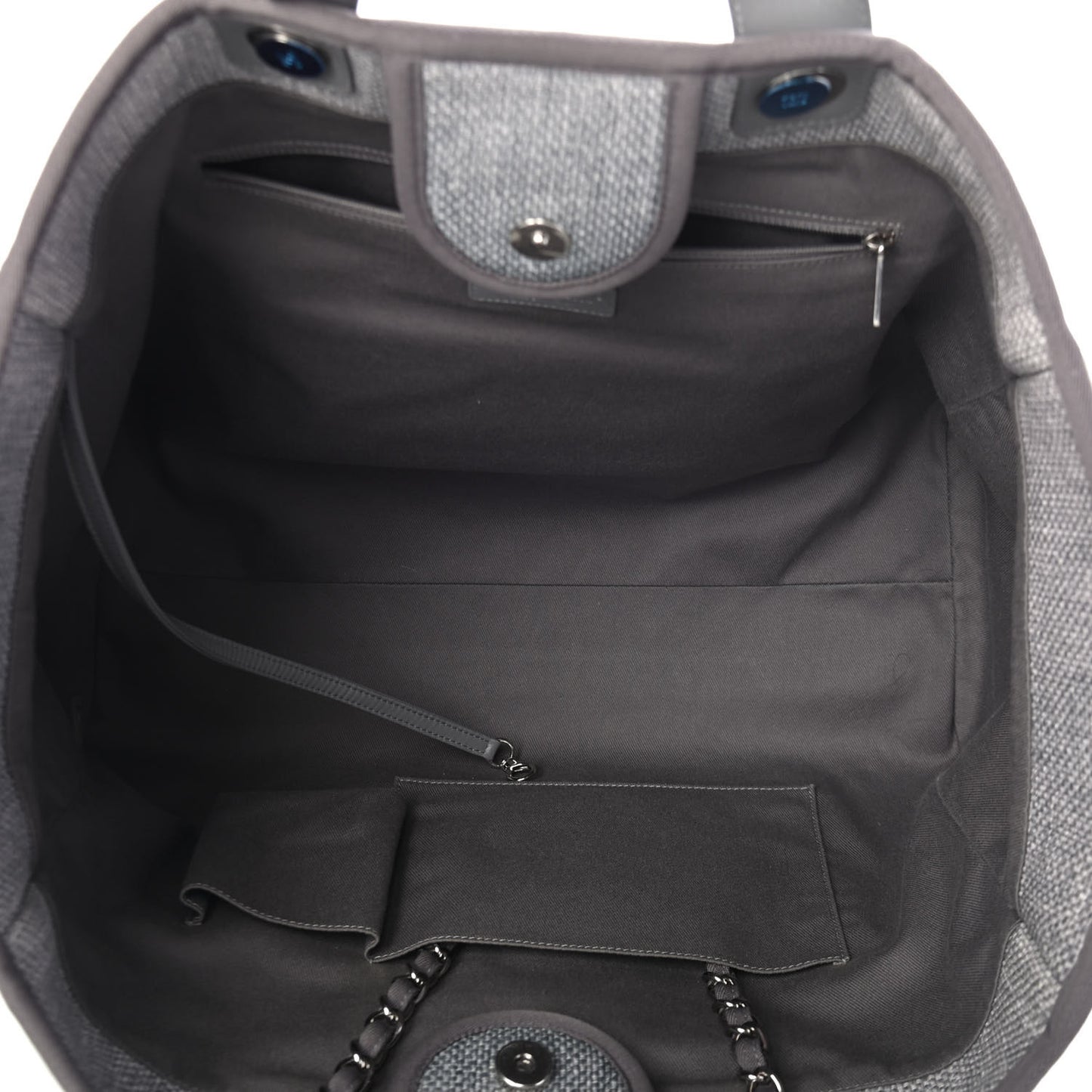Canvas Large Deauville Tote Grey