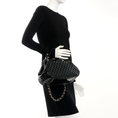 Chanel Glazed Calfskin Quilted Small Mademoiselle Frame Bag Black 3 of 12