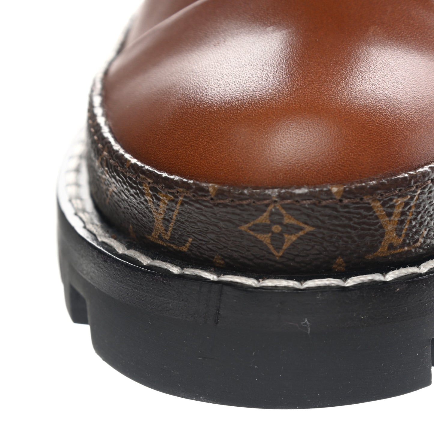 Calfskin Monogram Star Trail Ankle Boots 35 Cognac