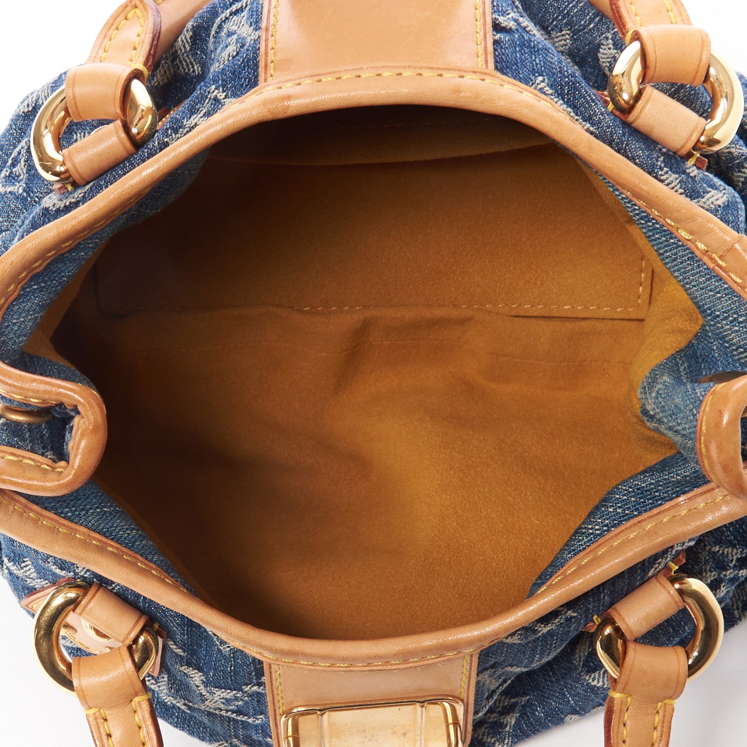 Louis Vuitton Monogram Denim Pleaty Blue 7 of 9