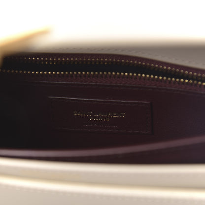 Saint Laurent Calfskin Monogram Cassandra Clasp Bag Porcellana 6 of 9
