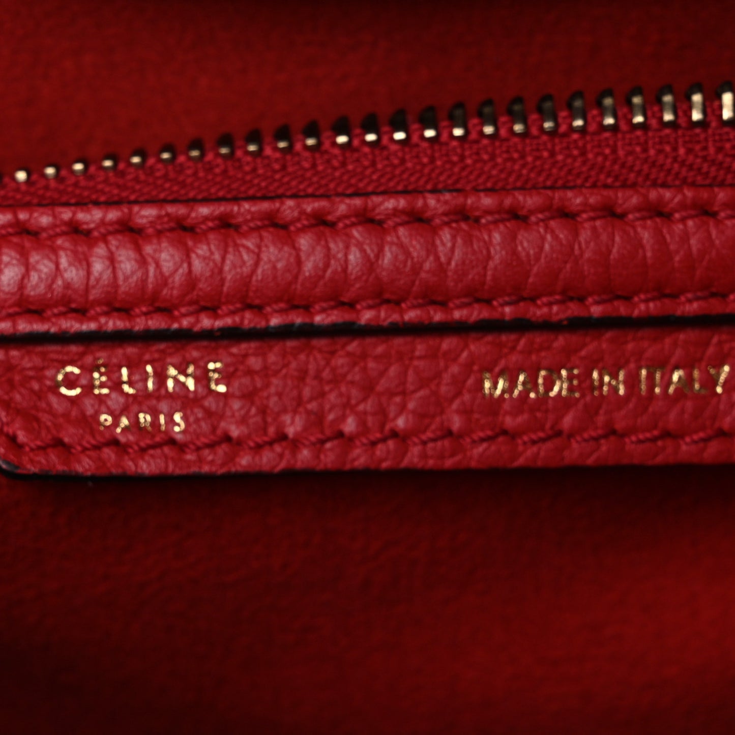 Drummed Calfskin Mini Luggage Coquelicot
