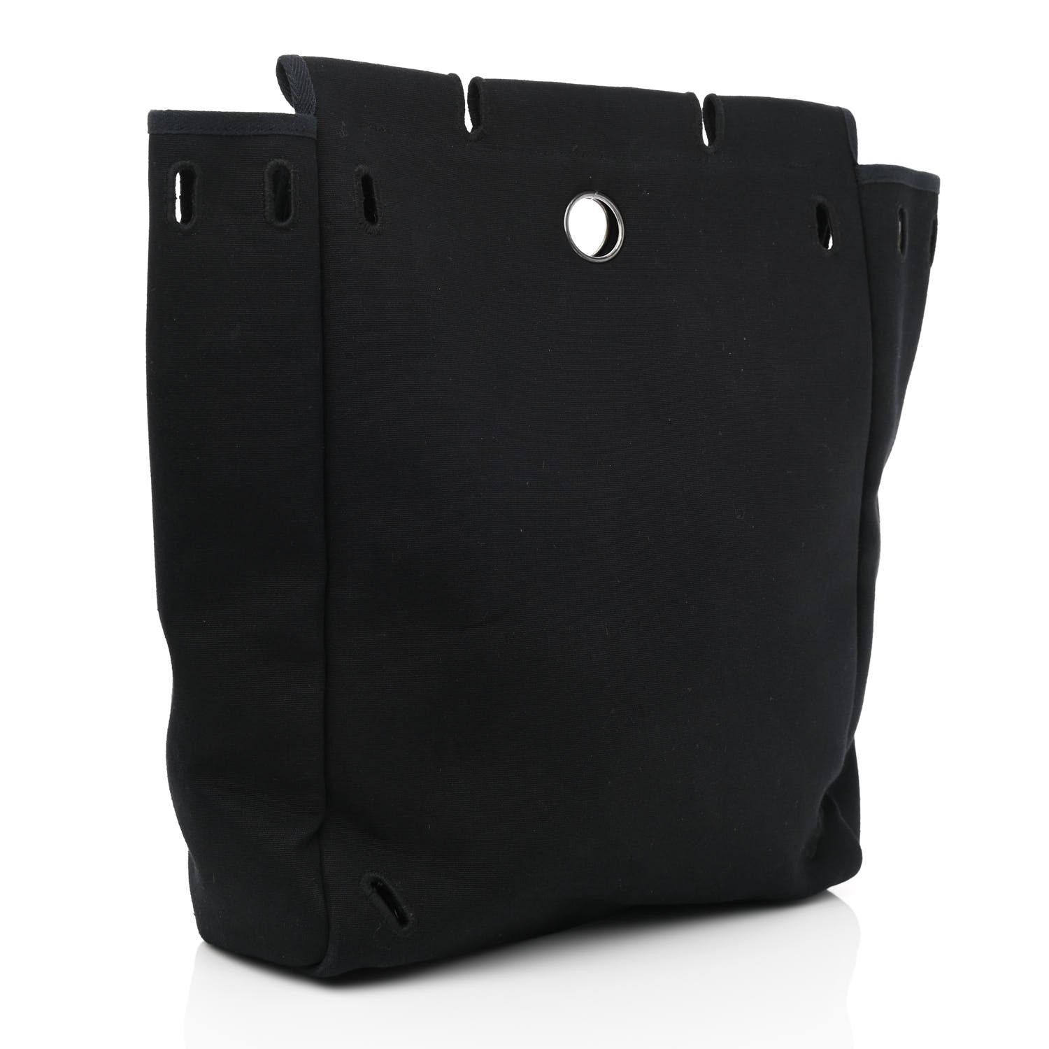 Hermes Toile Vache Calfskin Herbag 30 PM Backpack Black 13 of 18
