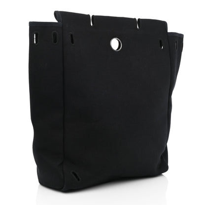 Hermes Toile Vache Calfskin Herbag 30 PM Backpack Black 13 of 18