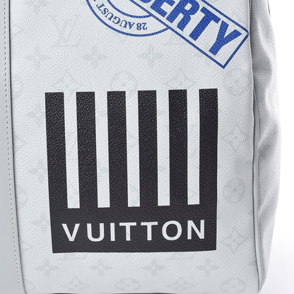 Louis Vuitton Monogram Logo Keepall Bandouliere 50 White 16 of 19