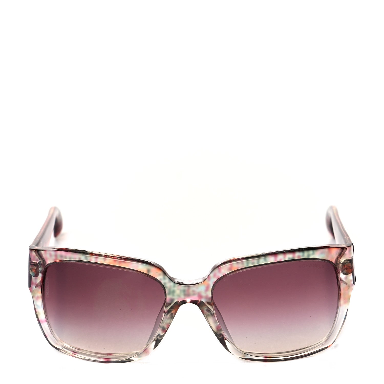 Chanel Acetate Multicolor Tweed CC Sunglasses 5220 Pink 2 of 7