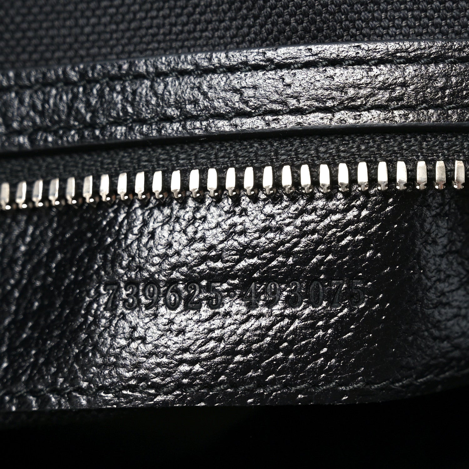 Gucci Monogram Jumbo GG Textured Dollar Calfskin Large Duffle Bag Black 7 of 10