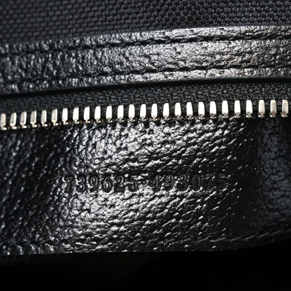 Gucci Monogram Jumbo GG Textured Dollar Calfskin Large Duffle Bag Black 7 of 10