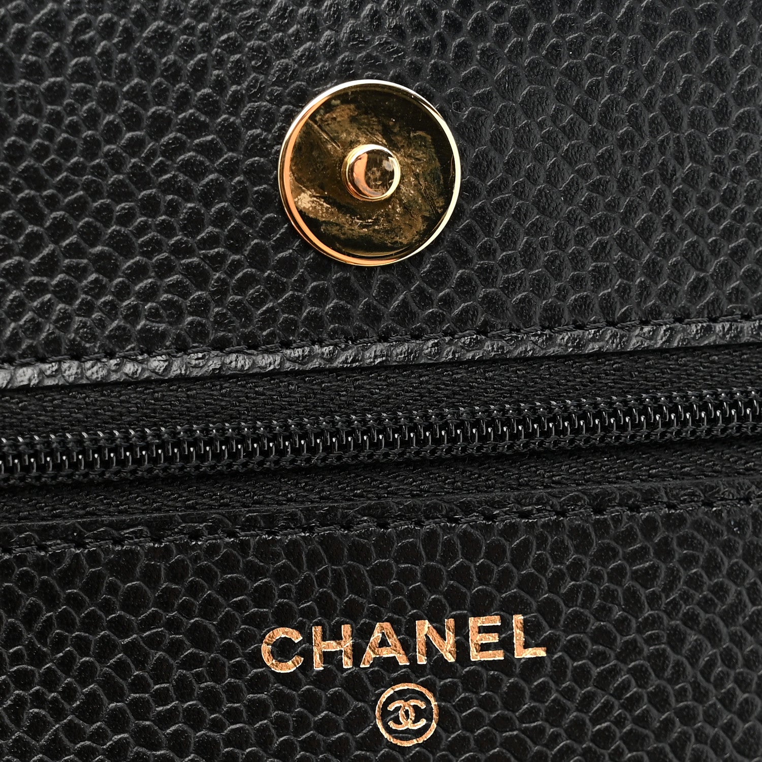Chanel Caviar Quilted Wallet on Chain WOC Black 6 of 12