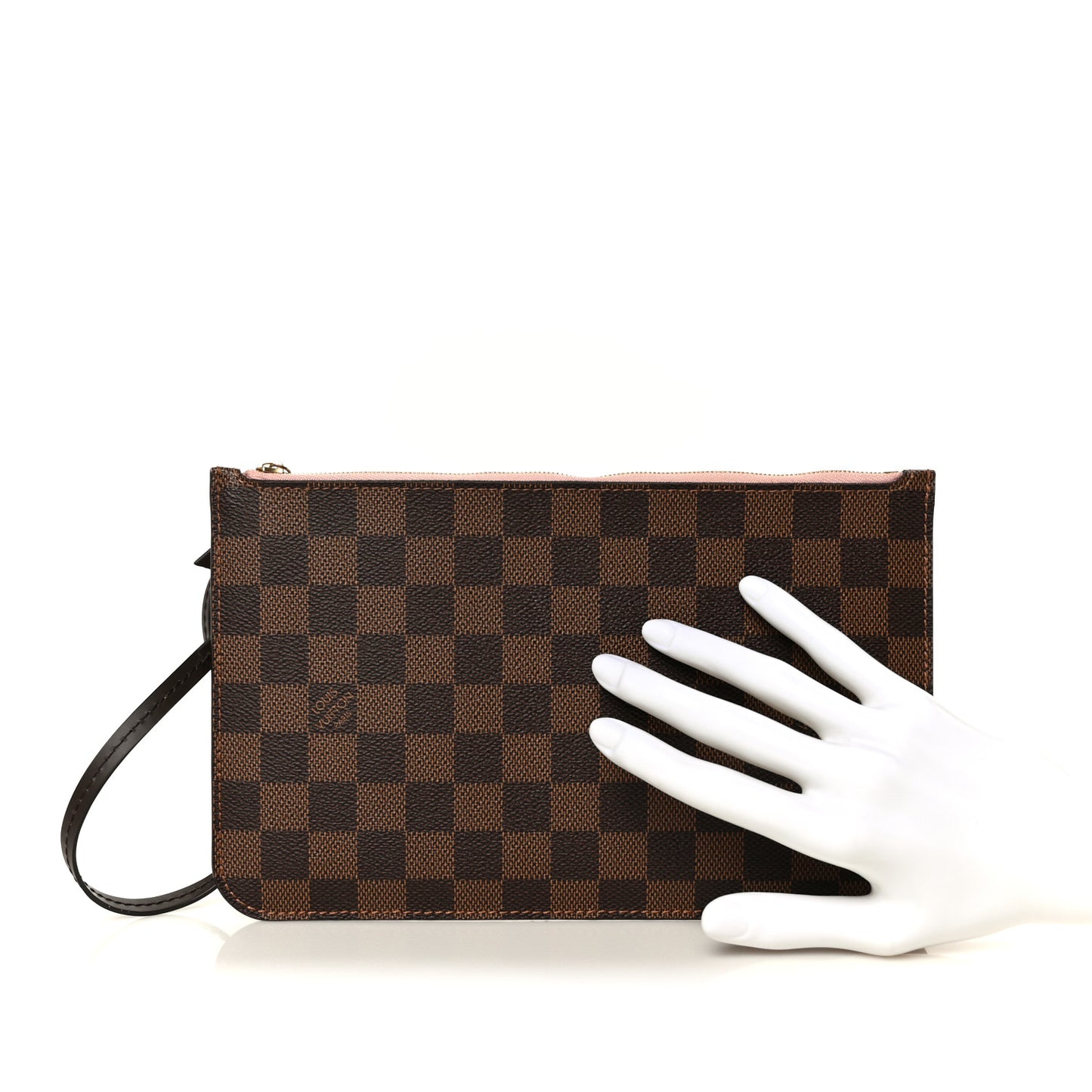 Damier Ebene Neverfull MM GM Pochette Rose Ballerine