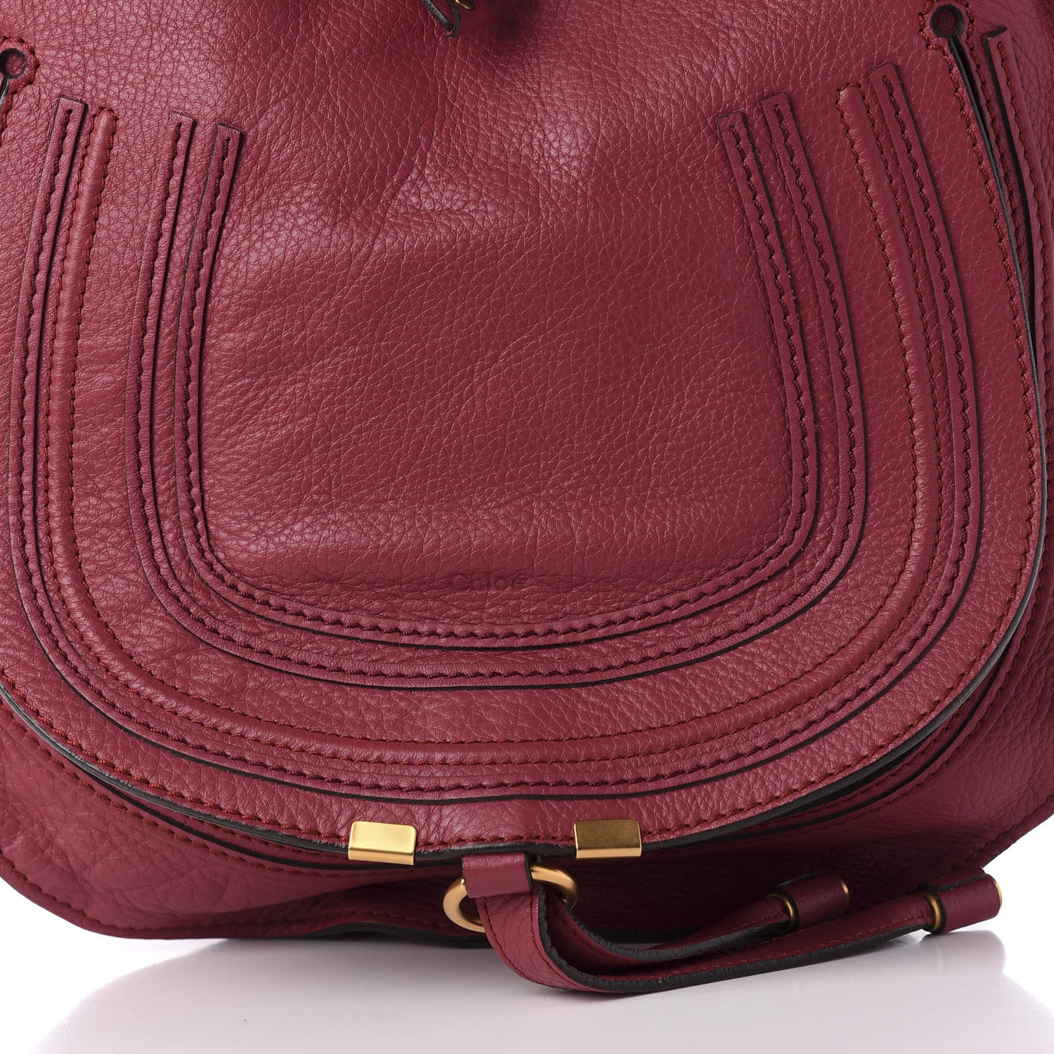 Chloe Calfskin Medium Marcie Hobo Peony Red 9 of 9