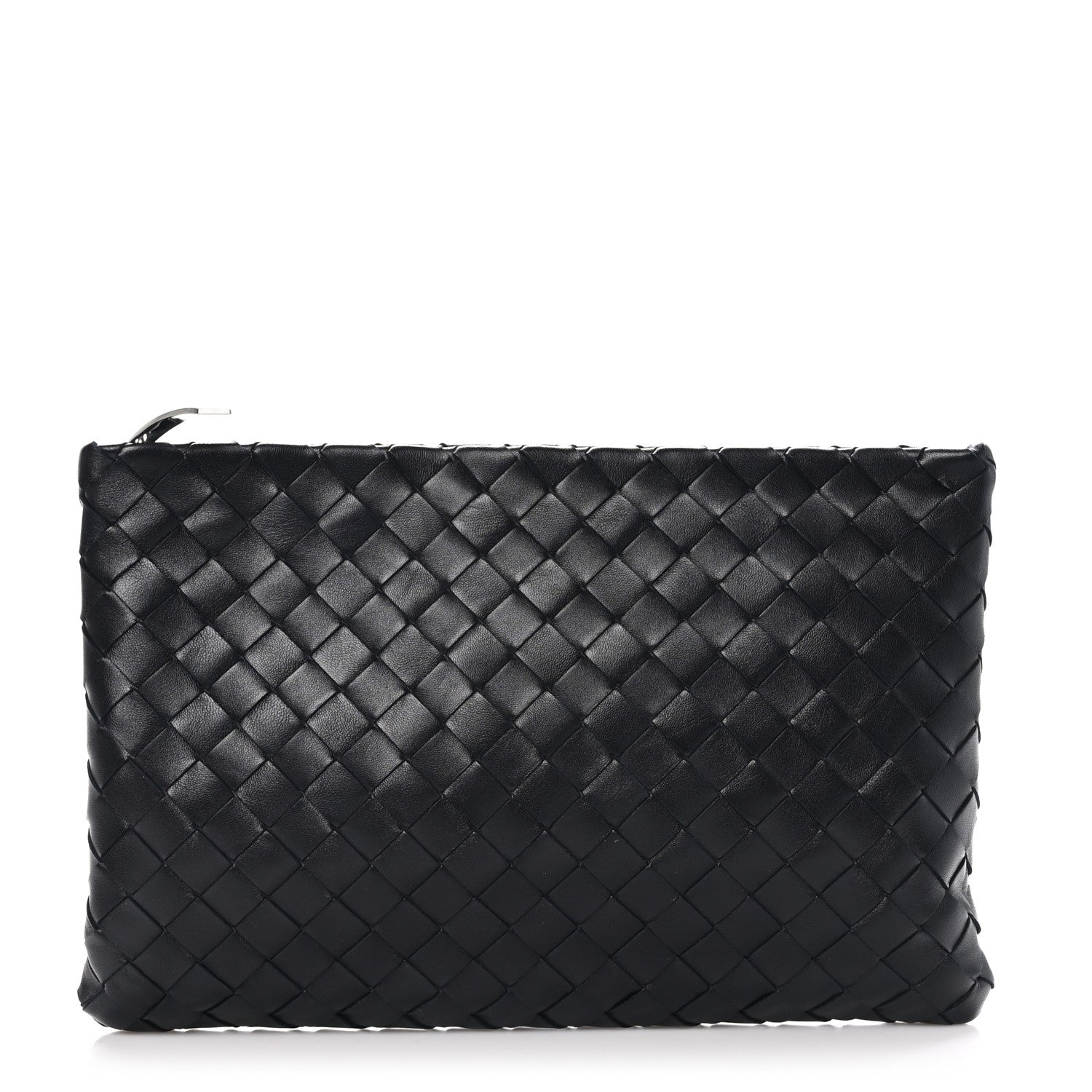 Bottega Veneta Nappa Intrecciato Medium Zip Pouch Black 1 of 10