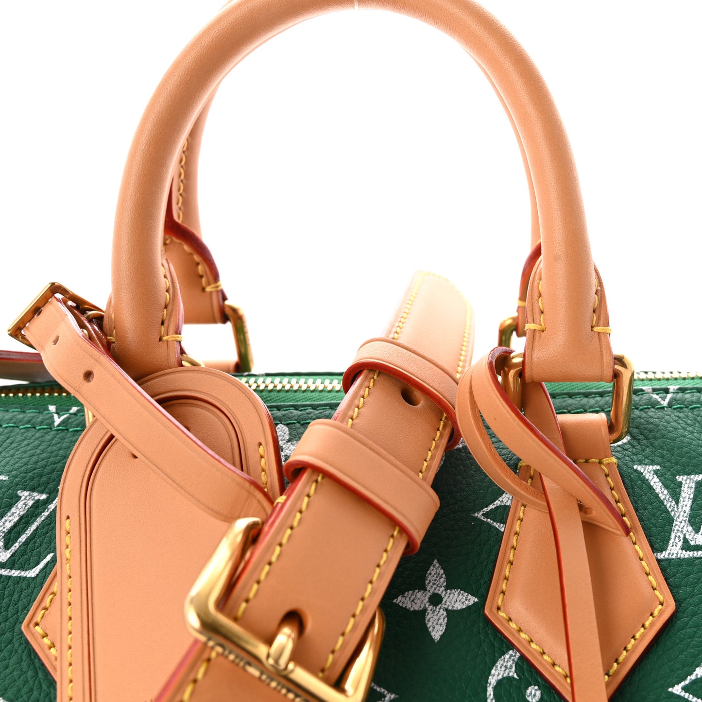 Calfskin Monogram Speedy P9 Bandouliere 25 Green