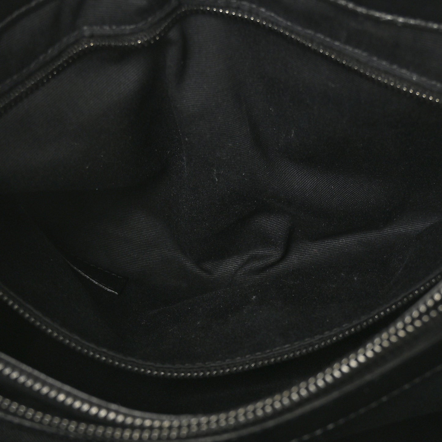 Calfskin Y Quilted Monogram Medium Loulou Chain Satchel Black