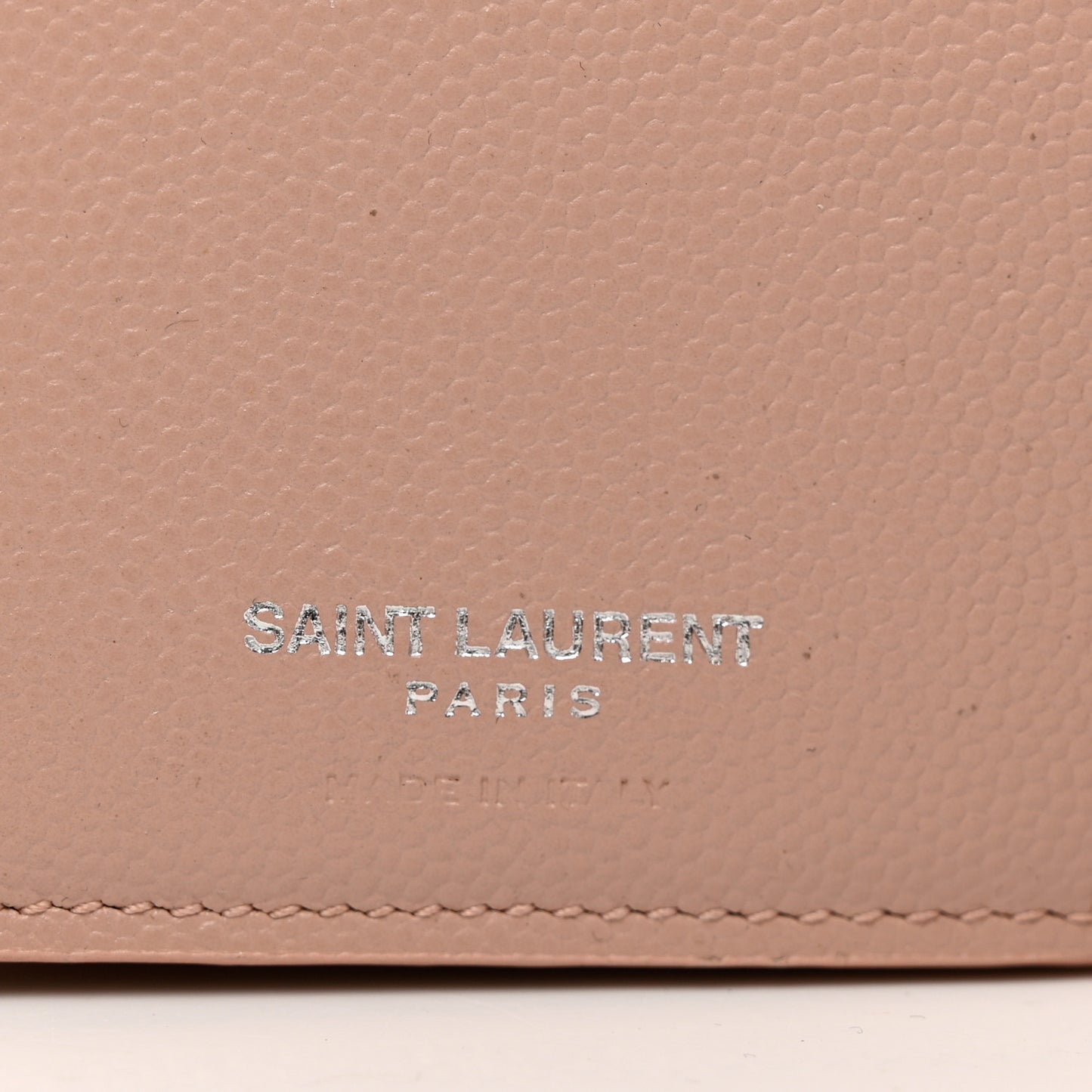 Grain De Poudre Matelasse Chevron Monogram Compact Tri Fold Wallet Pale Pink