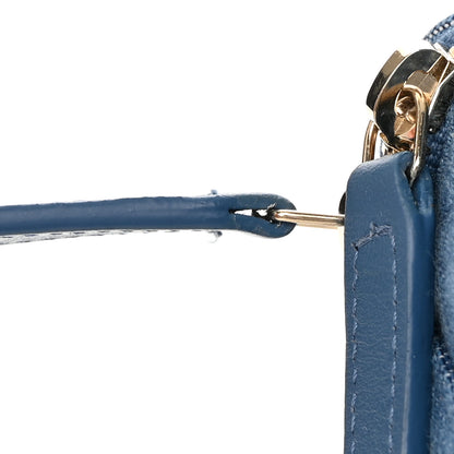 Chanel Denim Quilted Mini Pearl Crush Vanity Case With Chain 11 of 12