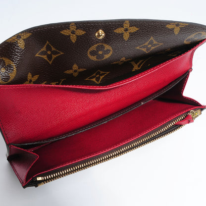Louis Vuitton Monogram Emilie Wallet Red 5 of 7
