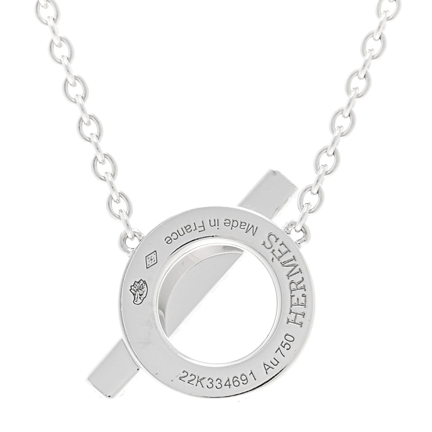18K White Gold Diamond Finesse Pendant Necklace