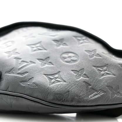 Louis Vuitton Calfskin Monogram Shadow Discovery Bumbag Black 9 of 9