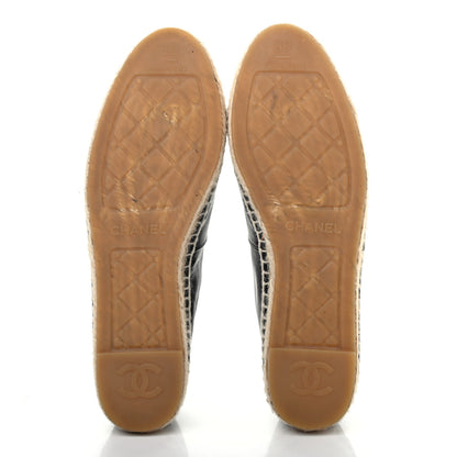 Chanel Lambskin CC Espadrilles 39 Black 4 of 4