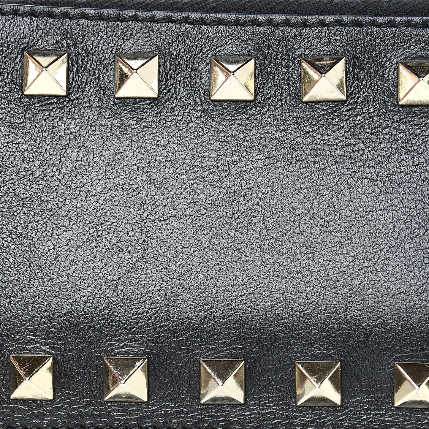 Vitello Rockstud Key Coin Case Card Holder Black