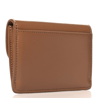 Celine Shiny Calfskin Triomphe Flap Card Holder Bronze 3 of 9