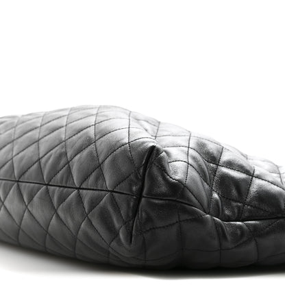 Saint Laurent Lambskin Quilted Maxi Icare Shopping Tote Black 11 of 14