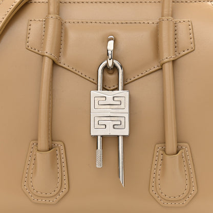 Givenchy Box Calfskin Mini Lock Antigona Shoulder Bag Beige Cappuccino 8 of 11