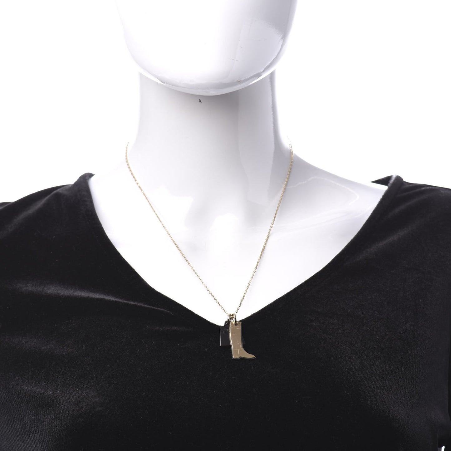 Permabrass Buffalo Horn Amulette Maroquinier PM Pendant Necklace