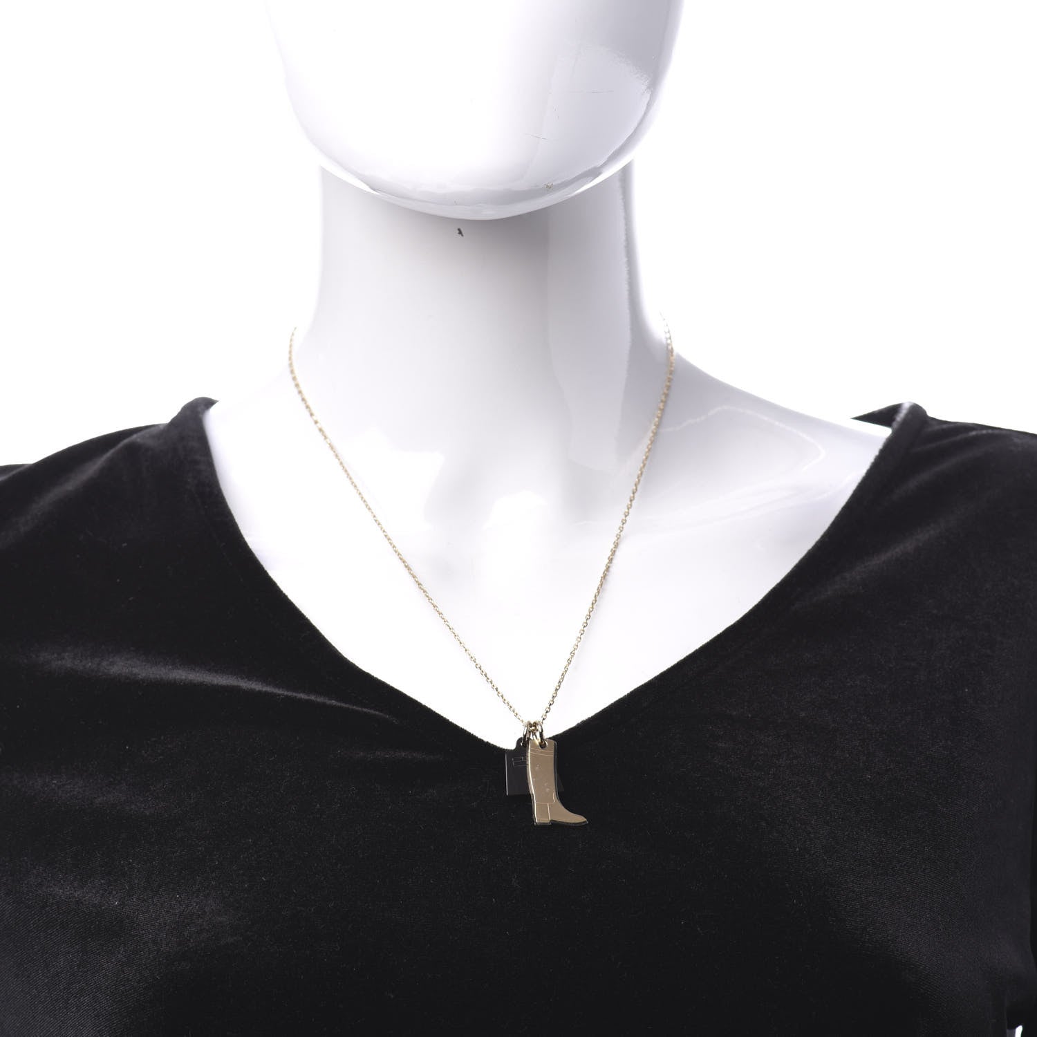 Hermes Permabrass Buffalo Horn Amulette Maroquinier PM Pendant Necklace 2 of 6