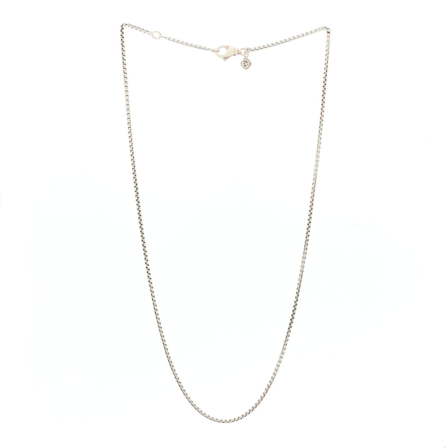 Sterling Silver 1.7mm Baby Box Chain Necklace 18"