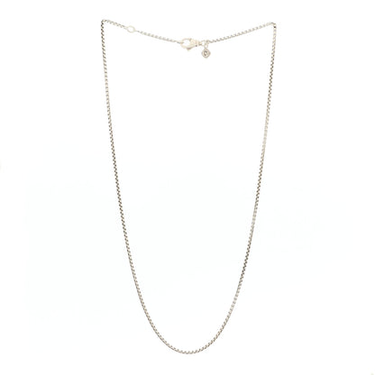 David Yurman Sterling Silver 1.7mm Baby Box Chain Necklace 18" 3 of 6
