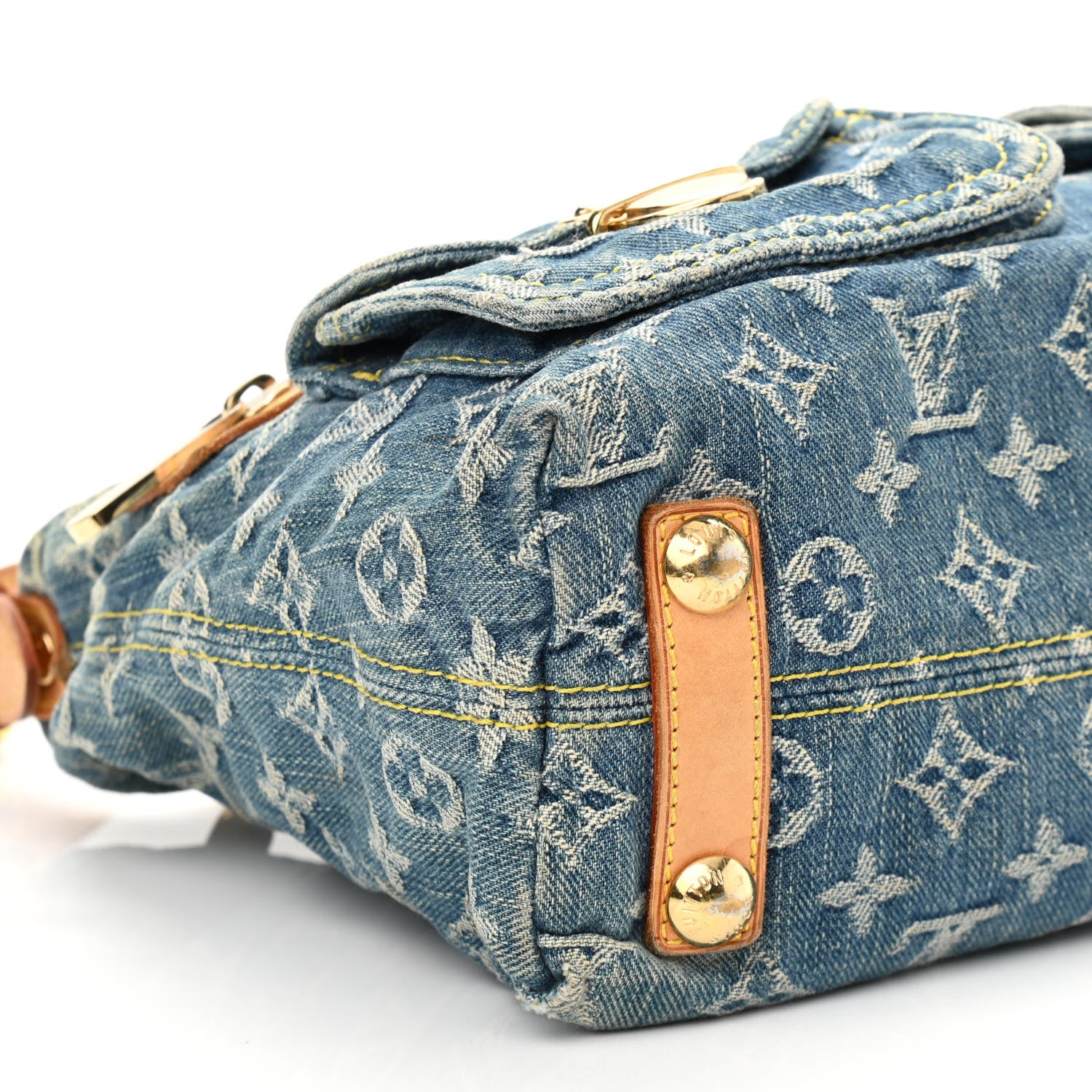 Louis Vuitton Monogram Denim Baggy PM Blue 8 of 13