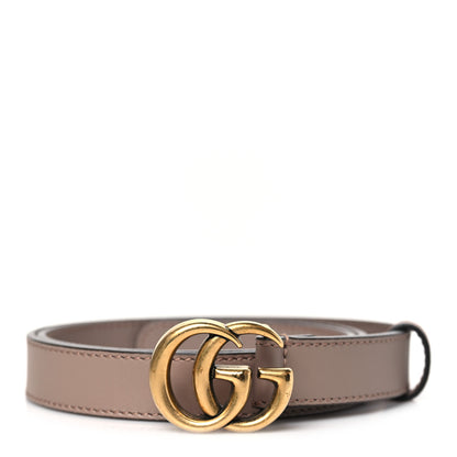 Gucci Calfskin Double G 20mm Belt 75 30 Porcelain Rose 1 of 6