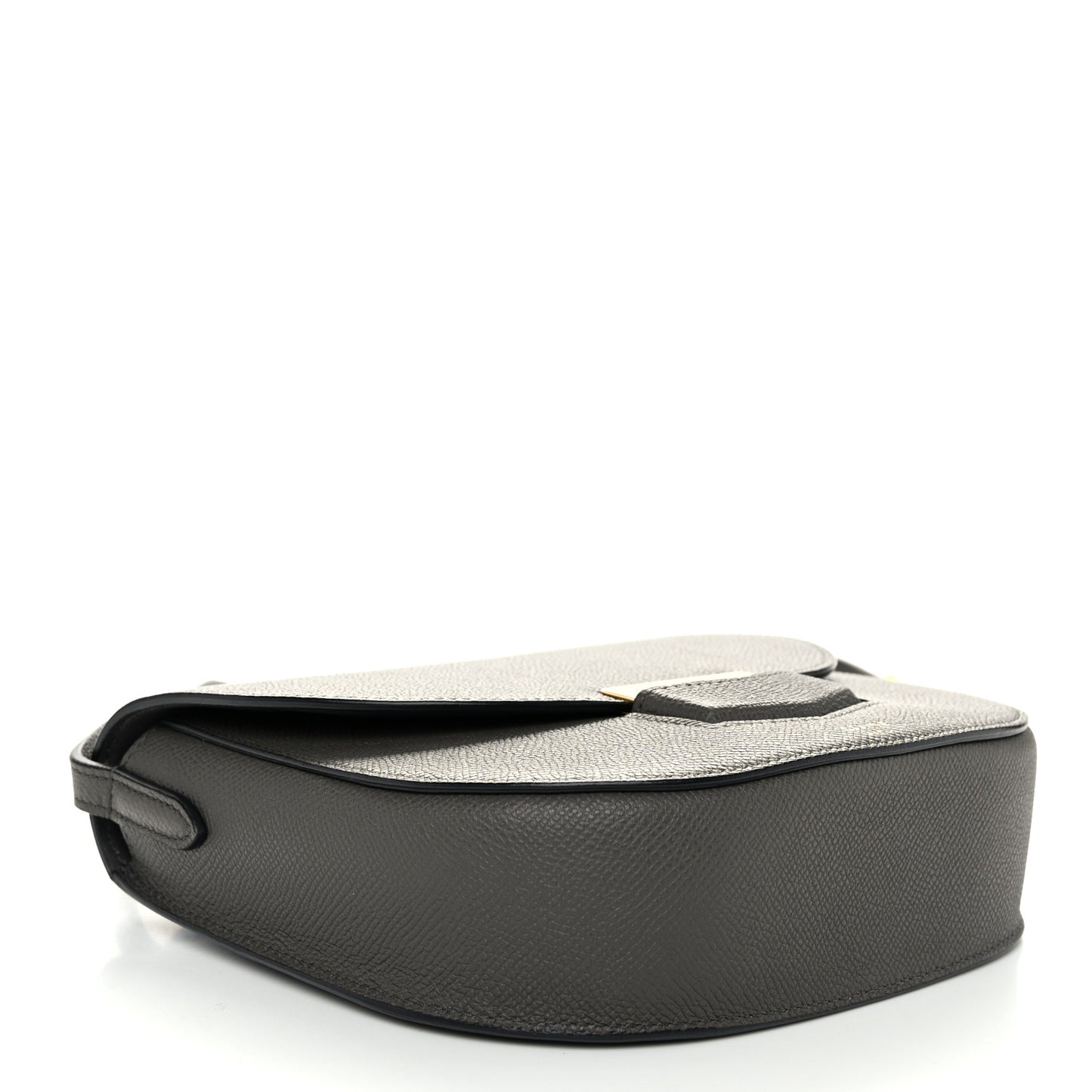 Baby Grained Calfskin Small Trotteur Grey